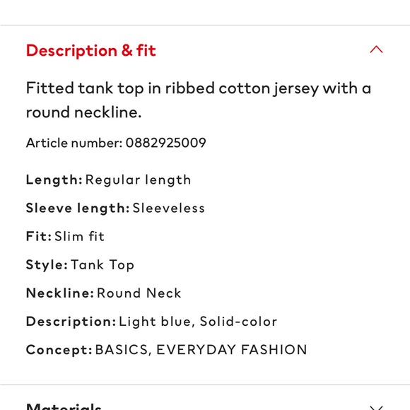 H&M Ribbed Tank - Picture 2 of 4